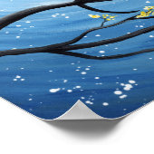 Whimsical Moon met katten Poster (Hoek)