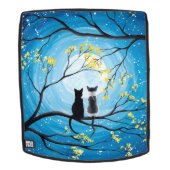 Whimsical Moon met katten Rugtassen (Verwijderbaar gezicht)
