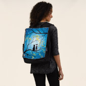 Whimsical Moon met katten Rugtassen (Gedragen)