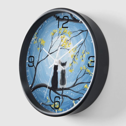 Whimsical Moon met zwarte katten (Hoek)