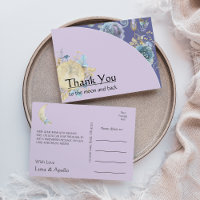 Whimsical Moon Paars Dank u