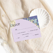 Whimsical Moon Paars Wedding RSVP