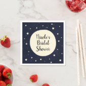 Whimsical Moon & Stars Celestial Baby shower Servetten (Insitu)
