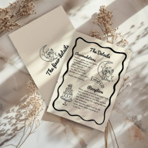 Whimsical Moon Wedding Details Enclosure Card