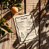 Whimsical Moon Wedding Details Enclosure Card Bedankkaart