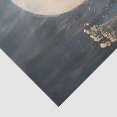 Whimsical Moonlit Fairy in Wildflowers Decoupage Tissuepapier (Detail)