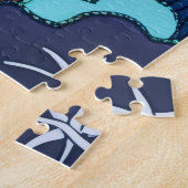 Whimsical Moose in het bos Legpuzzel (Zijkant)