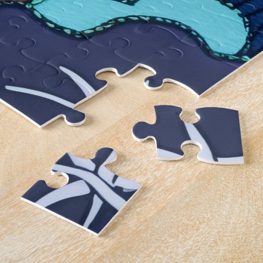 Whimsical Moose in het bos Legpuzzel (Zijkant)