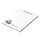 Whimsical Morning Coffee Theme Notitieblok (Linkerzijde)