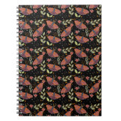 Whimsical Moth and Floral Pattern Notitieboek (Voorkant)
