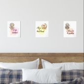 Whimsical Motivatie Animal Affirmation Prints (Slaapkamer)