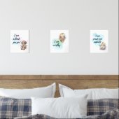 Whimsical Motivatie Animal Affirmation Prints (Slaapkamer)