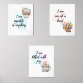 Whimsical Motivatie Animal Affirmation Prints (Voorkant)