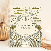 Whimsical Mountain Adventure 2025 Aangepaste naam Planner