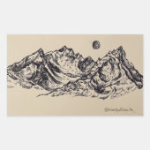 Whimsical Mountain Sticker (Voorkant)