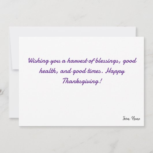 Whimsical Mouse – Autumn Forest  Feestdagenkaart (Achterkant)