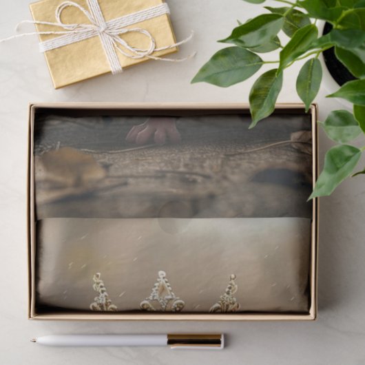 Whimsical  Mouse Queen Decoupage Tissuepapier (Geschenk)