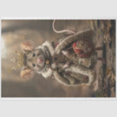 Whimsical  Mouse Queen Decoupage Tissuepapier (Voorkant)
