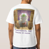 Whimsical Mouse Vendor – Cute Hat Booth Character T-shirt (Achterkant)