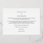 Whimsical MR & MRS Christmas Wedding 3 Photos Folie Uitnodiging (Achterkant)