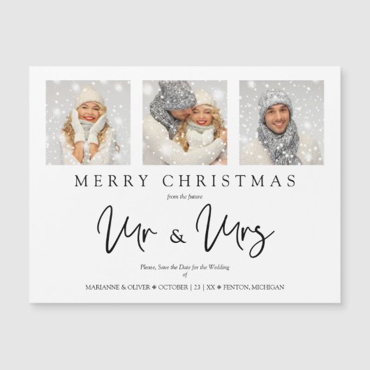 Whimsical MR. & MRS. Kerstbruiloft foto's (Voorkant)