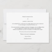 Whimsical MR. & MRS. Kerstbruiloft foto's Feestdagenkaart (Achterkant)