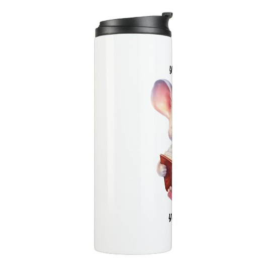 Whimsical Muis leesboek Thermosbeker (Gedraaid links)