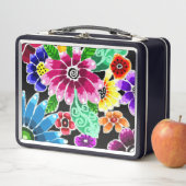 Whimsical Multi-Colour Folk-Art Bloemen Bloemen Bl (In situ)