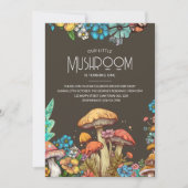 Whimsical Mushroom 1e Verjaardag Kaart Kinder Invi (Voorkant)