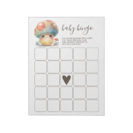 Whimsical Mushroom Baby Bingo Notitieblok