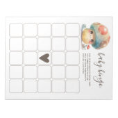 Whimsical Mushroom Baby Bingo Notitieblok (Voorkant)