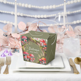 Whimsical Mushroom Baby Shower Bedankdoosjes