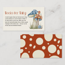 Whimsical Mushroom Baby shower Boeken voor Baby