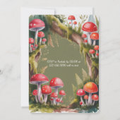 Whimsical Mushroom Baby Shower  Kaart (Achterkant)