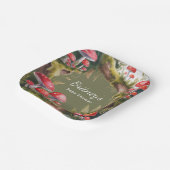 Whimsical Mushroom Baby Shower Papieren Bordje (Gebogen)