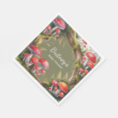 Whimsical Mushroom Baby Shower Servet (Hoek)