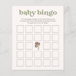 Whimsical Mushroom Baby shower Spel | Bingo Green