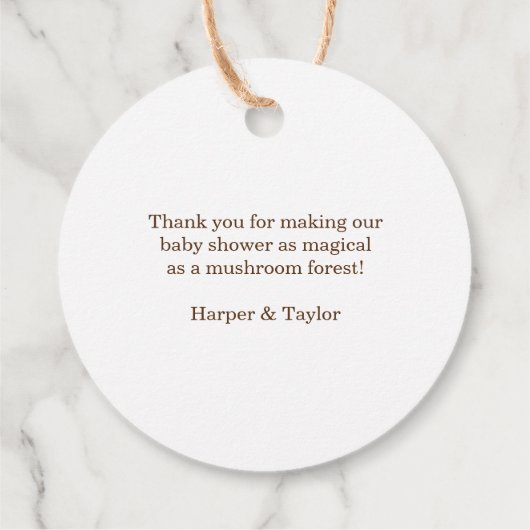 Whimsical Mushroom Bedankjes Labels (Achterkant)
