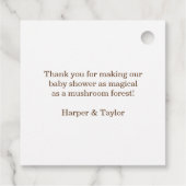 Whimsical Mushroom Bedankjes Labels (Achterkant)