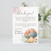 Whimsical Mushroom Bedankkaart (Staand voorkant)