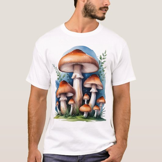Whimsical Mushroom – Bos schimmels T-shirt (Voorkant)