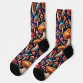 Whimsical Mushroom Crew Socks Sokken (Links)