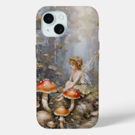 Whimsical Mushroom Fairy iPhone 15 Case
