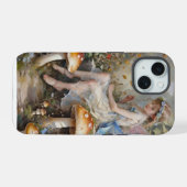 Whimsical Mushroom Fairy iPhone 15 Case (Achterkant horizontaal)