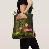 Whimsical Mushroom Fantasy Canvas tas (Dichtbij)