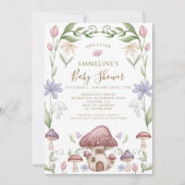 Whimsical Mushroom Forest Baby Shower Kaart (Voorkant)