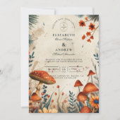 Whimsical Mushroom Forest Wedding Kaart (Voorkant)