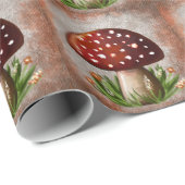 Whimsical Mushroom & Fungi Motif – Nature-Inspired Cadeaupapier (Rol Hoek)