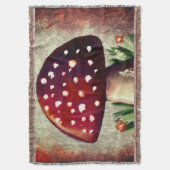 Whimsical Mushroom & Fungi Motif – Nature-Inspired Deken (Voorkant Verticaal)
