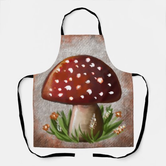 Whimsical Mushroom & Fungi Motif – Nature-Inspired Schort (Voorkant)